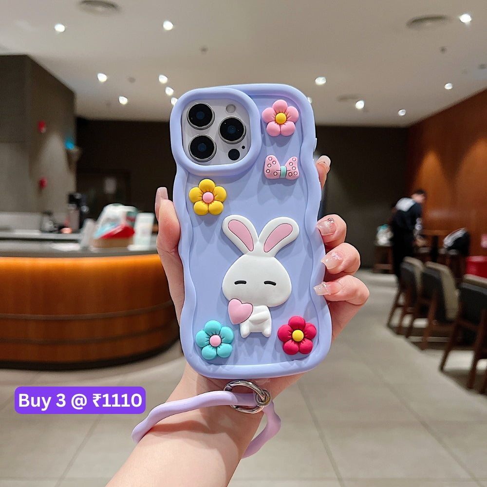 3D Flower and Cartoon TPU (Soft) Phone Case - Samsung A15