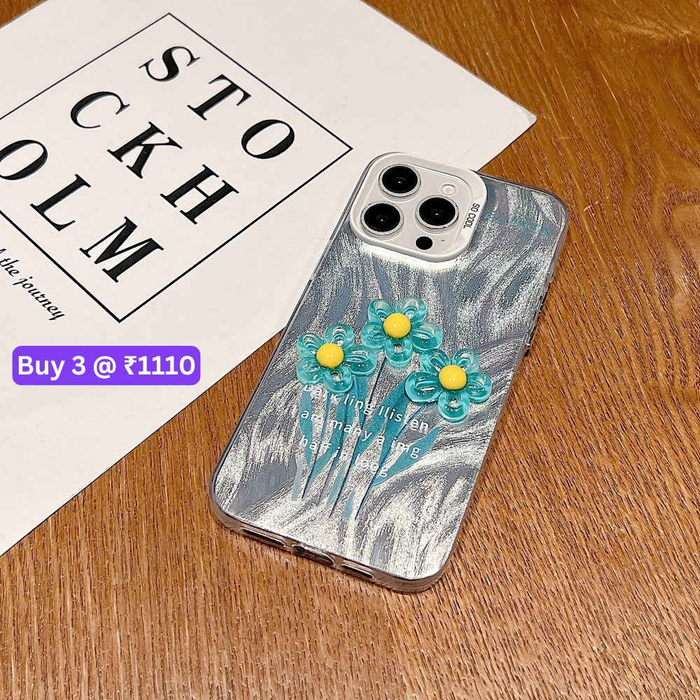3D Oil Painting Flower Colorful Phone Case - Vivo Y200