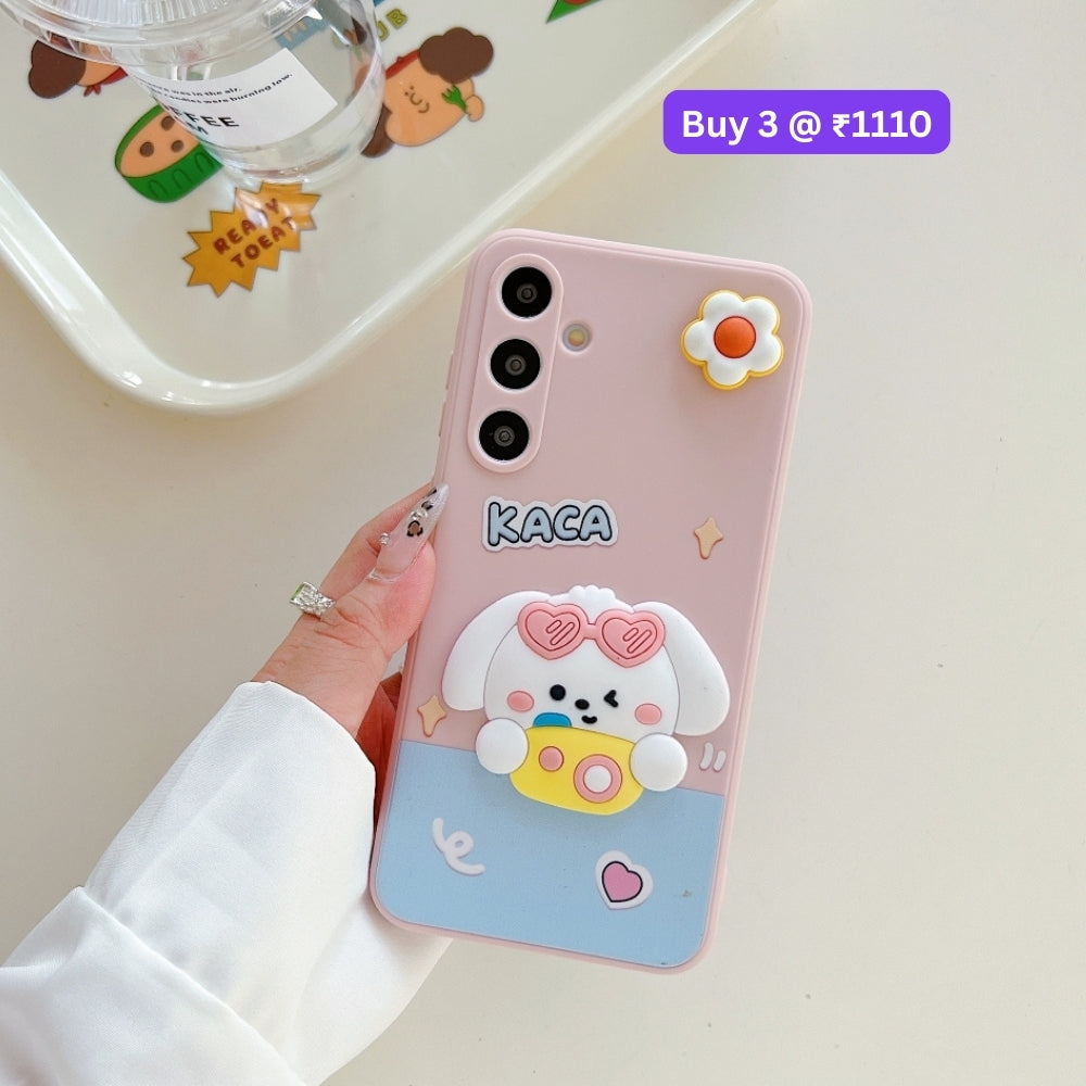 3D Spin Flower Silicone Soft Phone Case - Realme 11 Pro (5G)