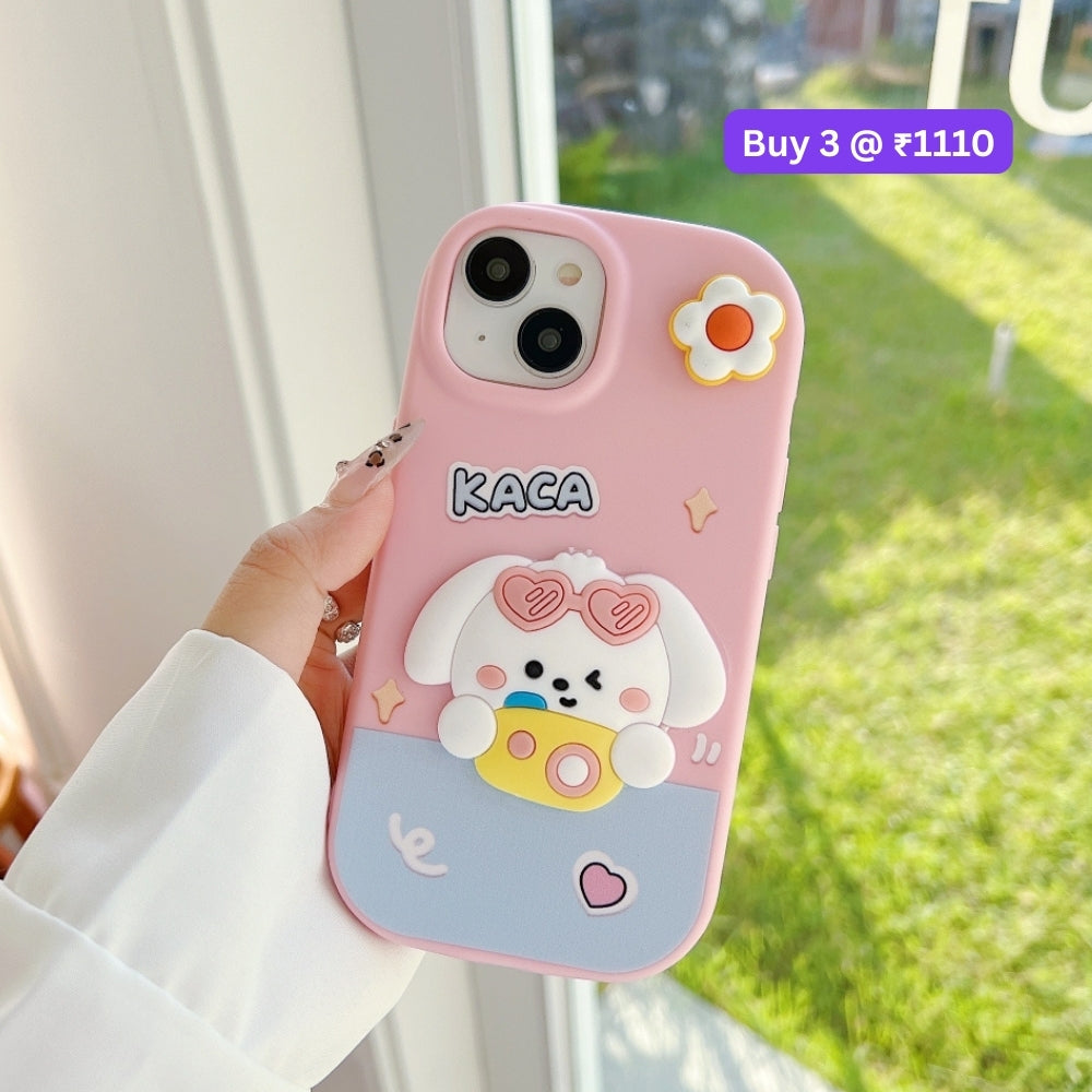 3D Spin Flower Silicone Soft Phone Case - Realme 11 Pro (5G)
