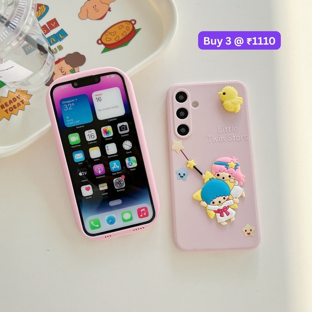 3D Spin Flower Silicone Soft Phone Case - Realme 11 Pro (5G)