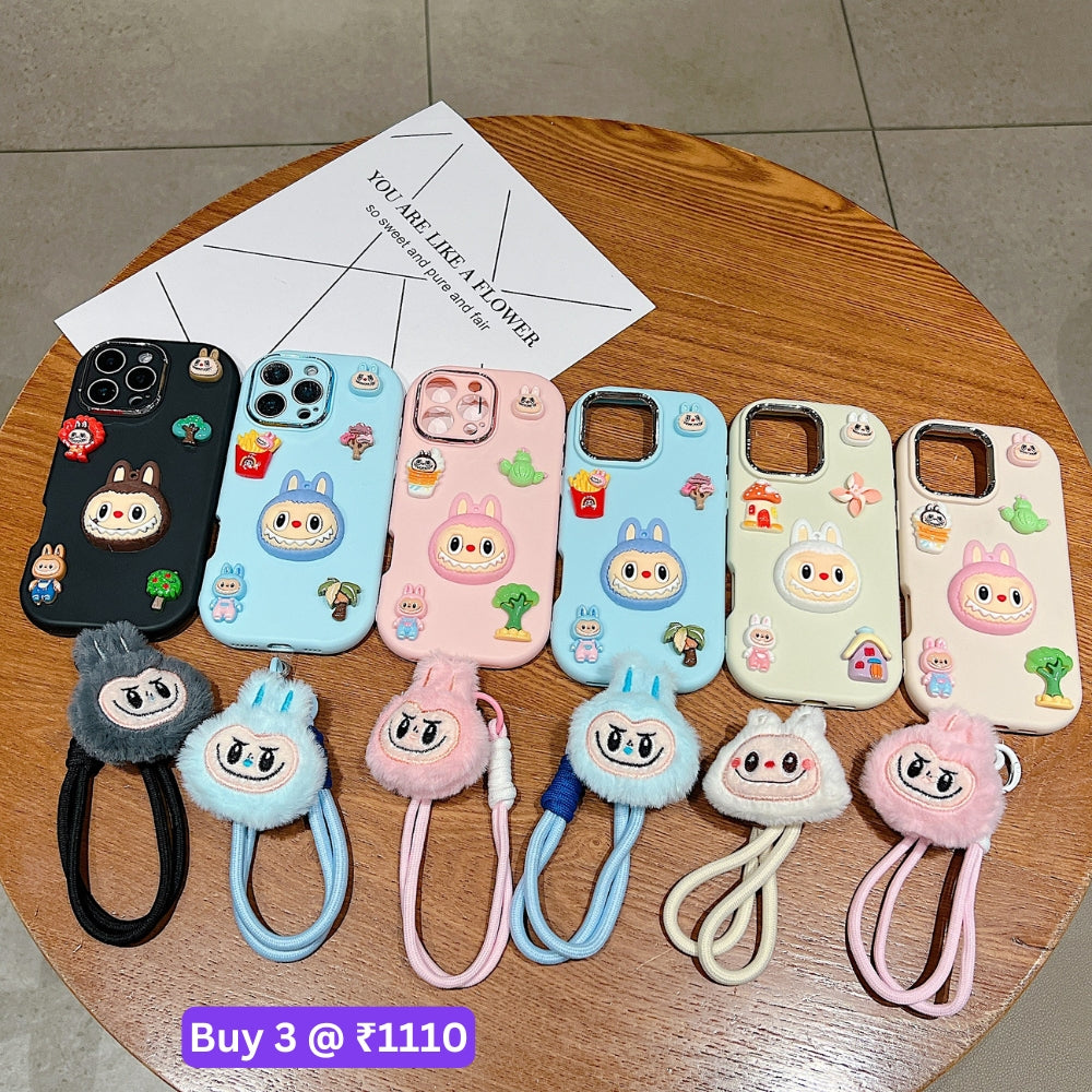 3D Toy Silicone Metal with Wrist Band Phone Case - Samsung S23