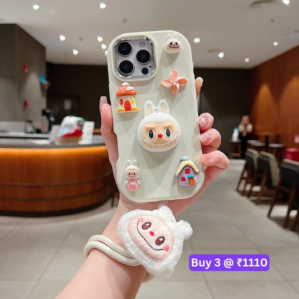 3D Toy Silicone Metal with Wrist Band Phone Case - Samsung S23