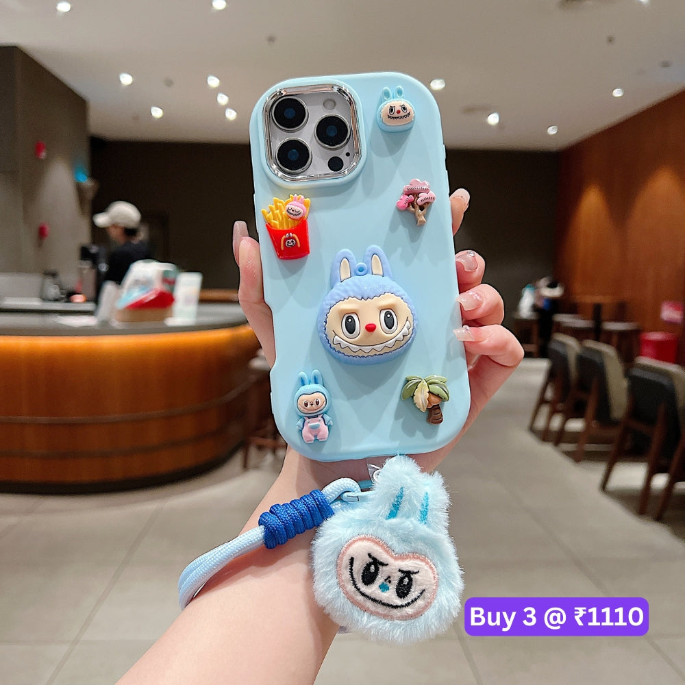 3D Toy Silicone Metal with Wrist Band Phone Case - Samsung S23