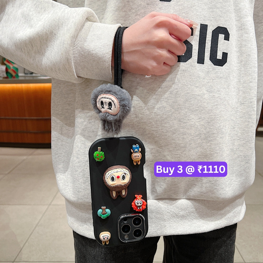 3D Toy Silicone Metal with Wrist Band Phone Case - Samsung S23