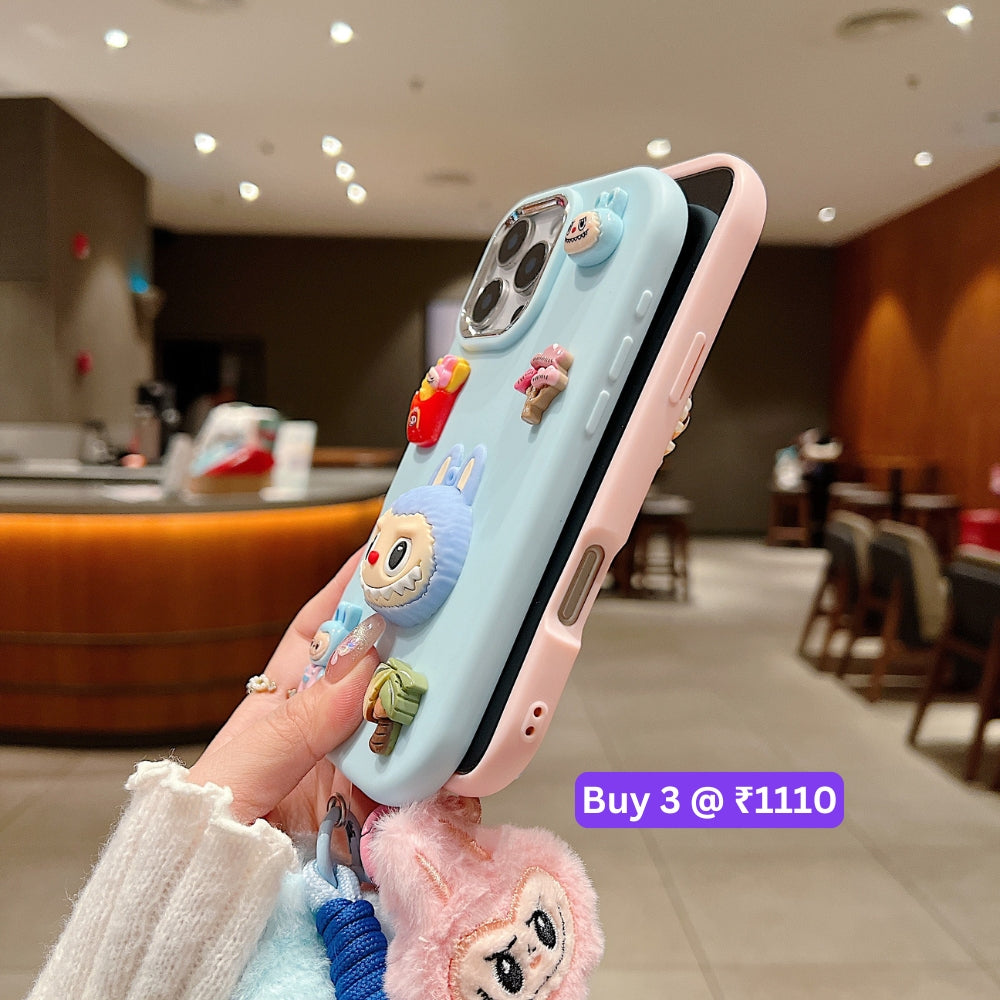 3D Toy Silicone Metal with Wrist Band Phone Case - Samsung S23