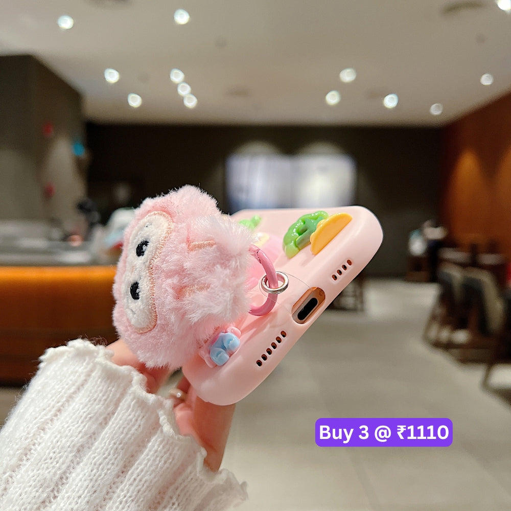 3D Toy Silicone Metal with Wrist Band Phone Case - Samsung S23