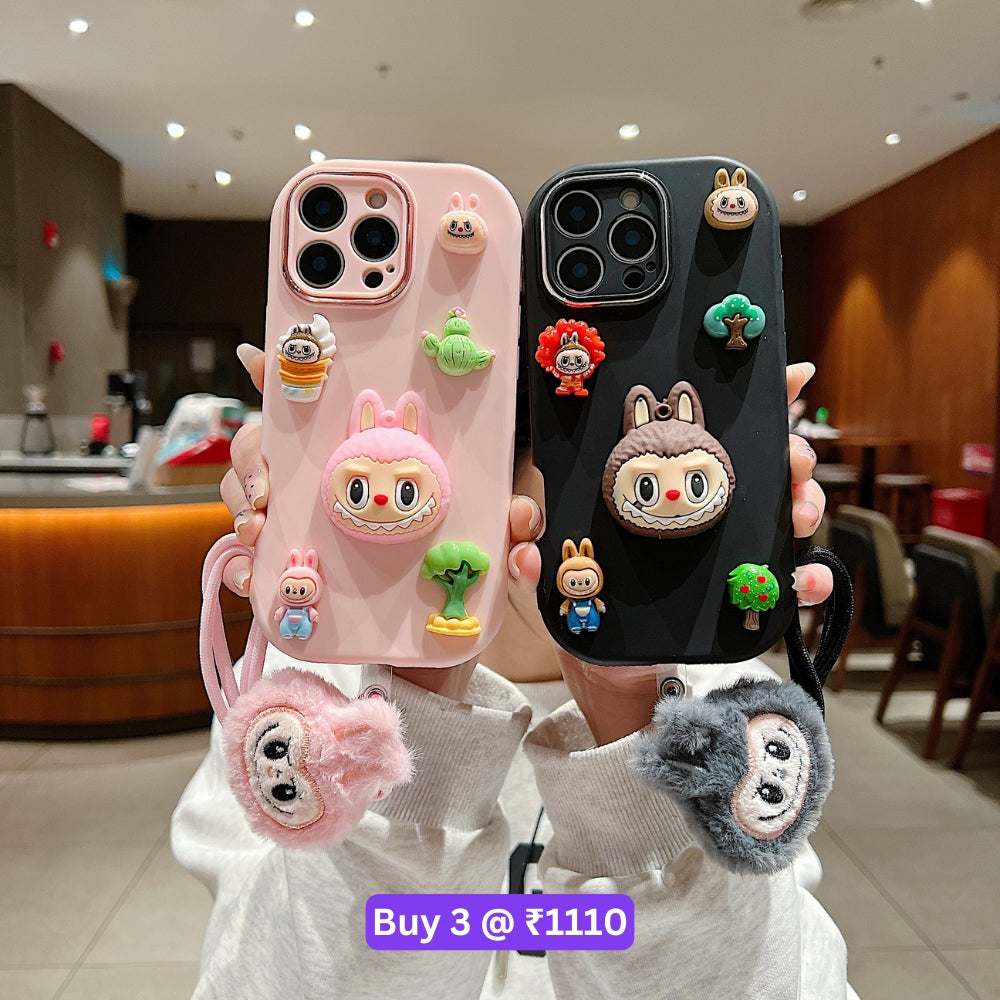 3D Toy Silicone Metal with Wrist Band Phone Case - Samsung S23