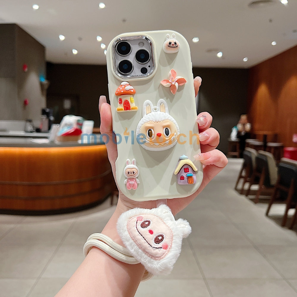 3D Toy Silicone Metal with Wrist Band Phone Case - Oppo A57 (5G)