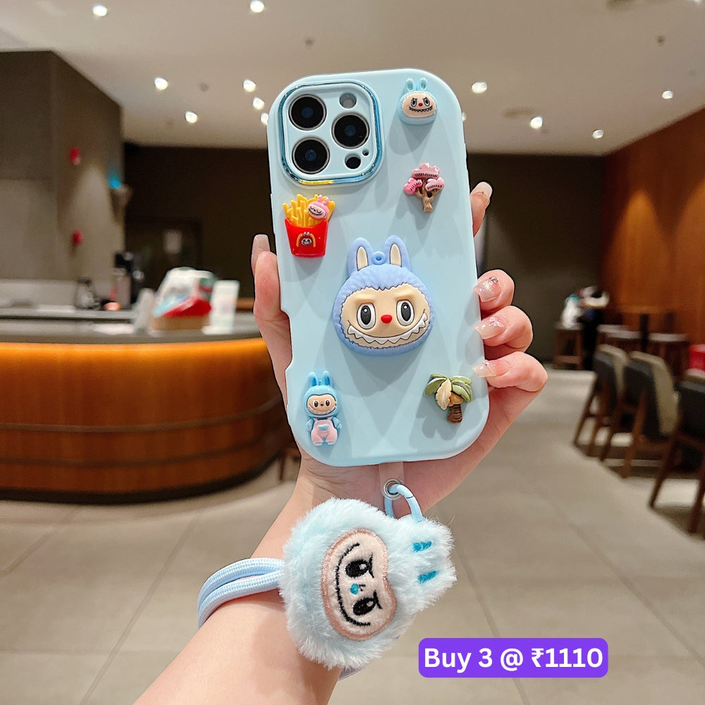 3D Toy Silicone Metal with Wrist Band Phone Case - Samsung S23