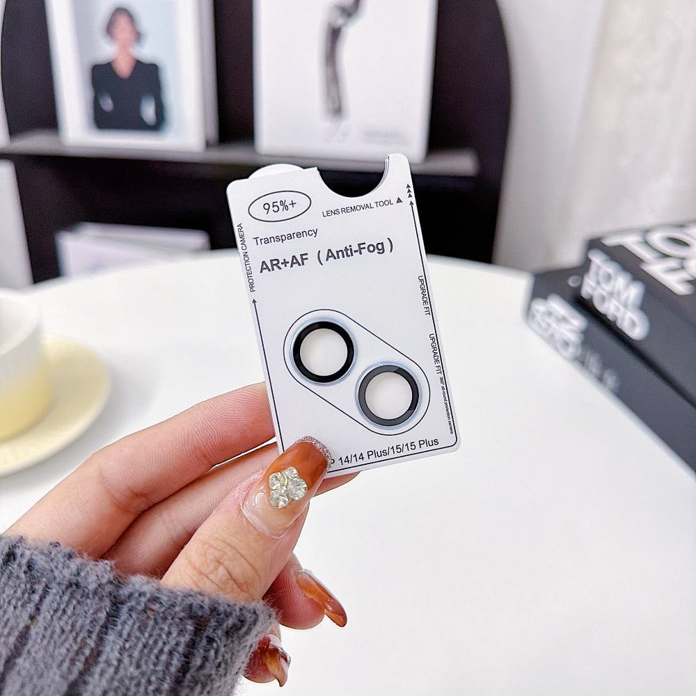 Camera Lens Protection Ring - iPhone Series AF+AF Anti-Reflection 3D Radian 9H Metal Aluminum Alloy