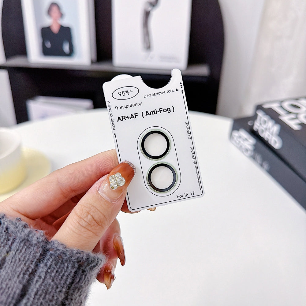 Camera Lens Protection Ring - iPhone Series AF+AF Anti-Reflection 3D Radian 9H Metal Aluminum Alloy