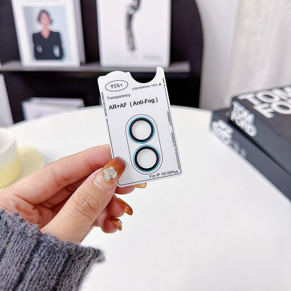 Camera Lens Protection Ring - iPhone Series AF+AF Anti-Reflection 3D Radian 9H Metal Aluminum Alloy