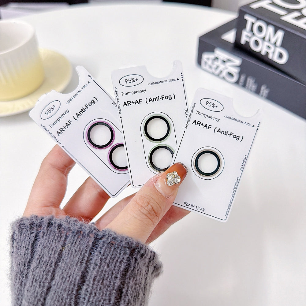 Camera Lens Protection Ring - iPhone Series AF+AF Anti-Reflection 3D Radian 9H Metal Aluminum Alloy