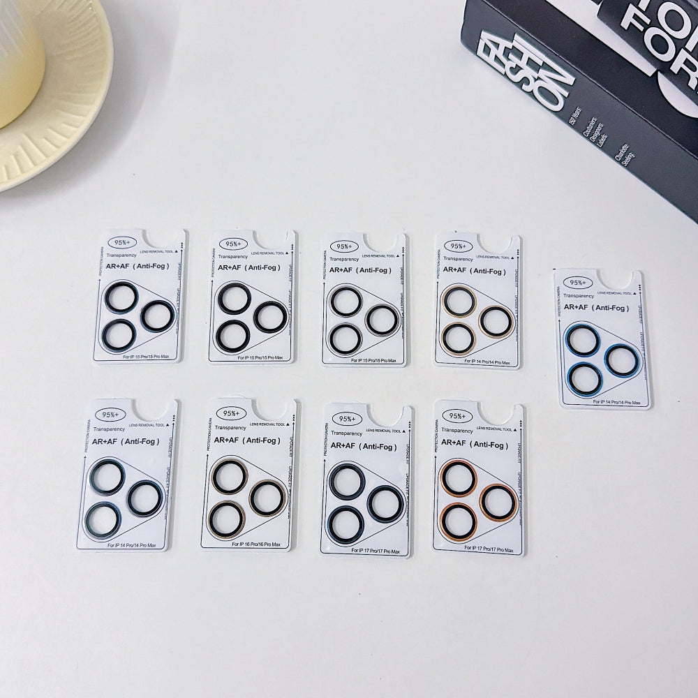 Camera Lens Protection Ring - iPhone Series AF+AF Anti-Reflection 3D Radian 9H Metal Aluminum Alloy