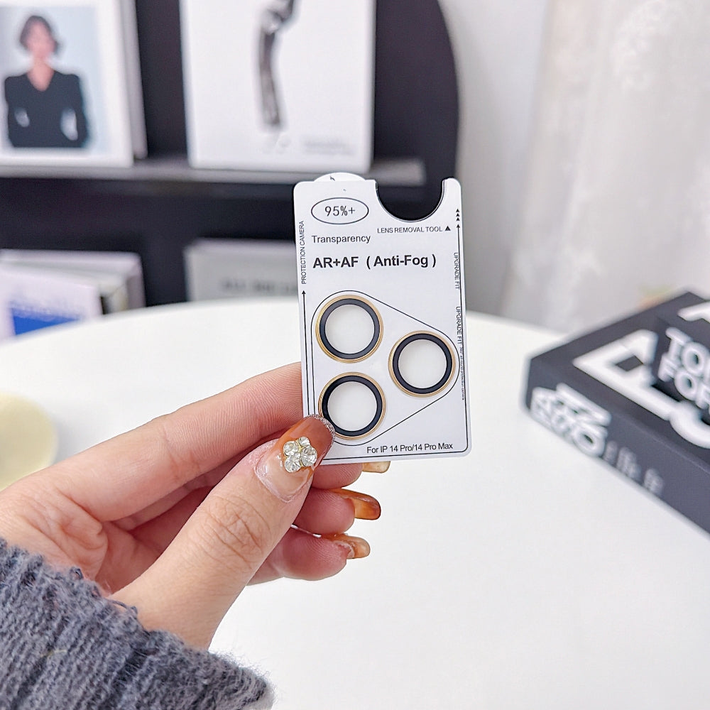 Camera Lens Protection Ring - iPhone Series AF+AF Anti-Reflection 3D Radian 9H Metal Aluminum Alloy