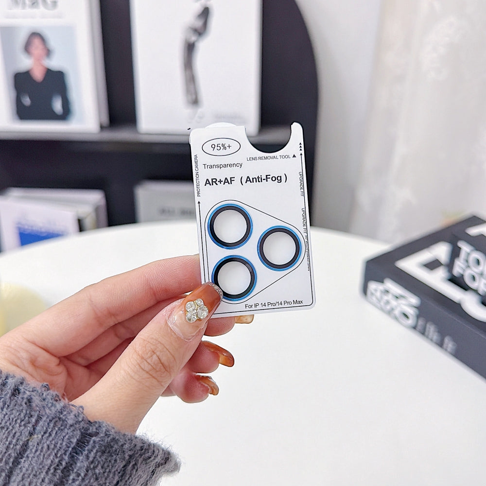Camera Lens Protection Ring - iPhone Series AF+AF Anti-Reflection 3D Radian 9H Metal Aluminum Alloy
