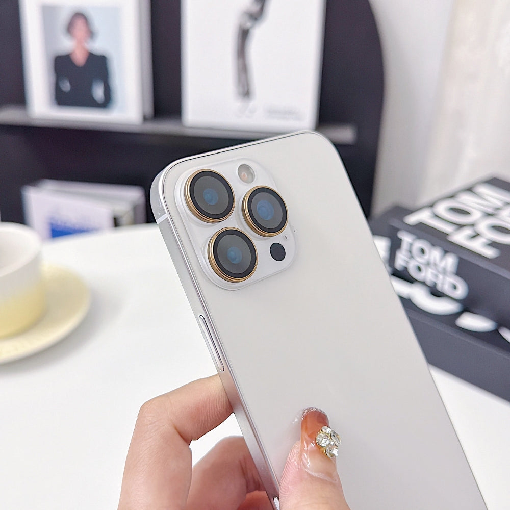 Camera Lens Protection Ring - iPhone Series AF+AF Anti-Reflection 3D Radian 9H Metal Aluminum Alloy