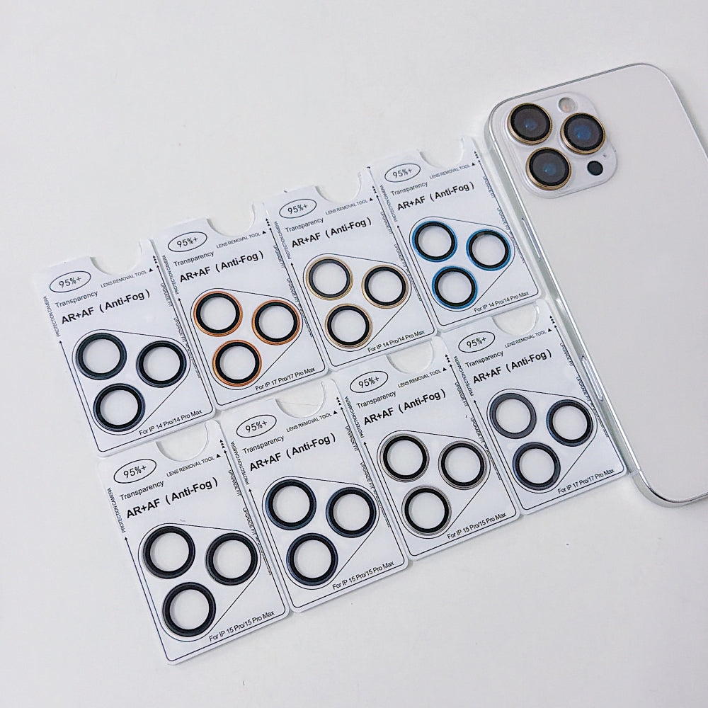 Camera Lens Protection Ring - iPhone Series AF+AF Anti-Reflection 3D Radian 9H Metal Aluminum Alloy