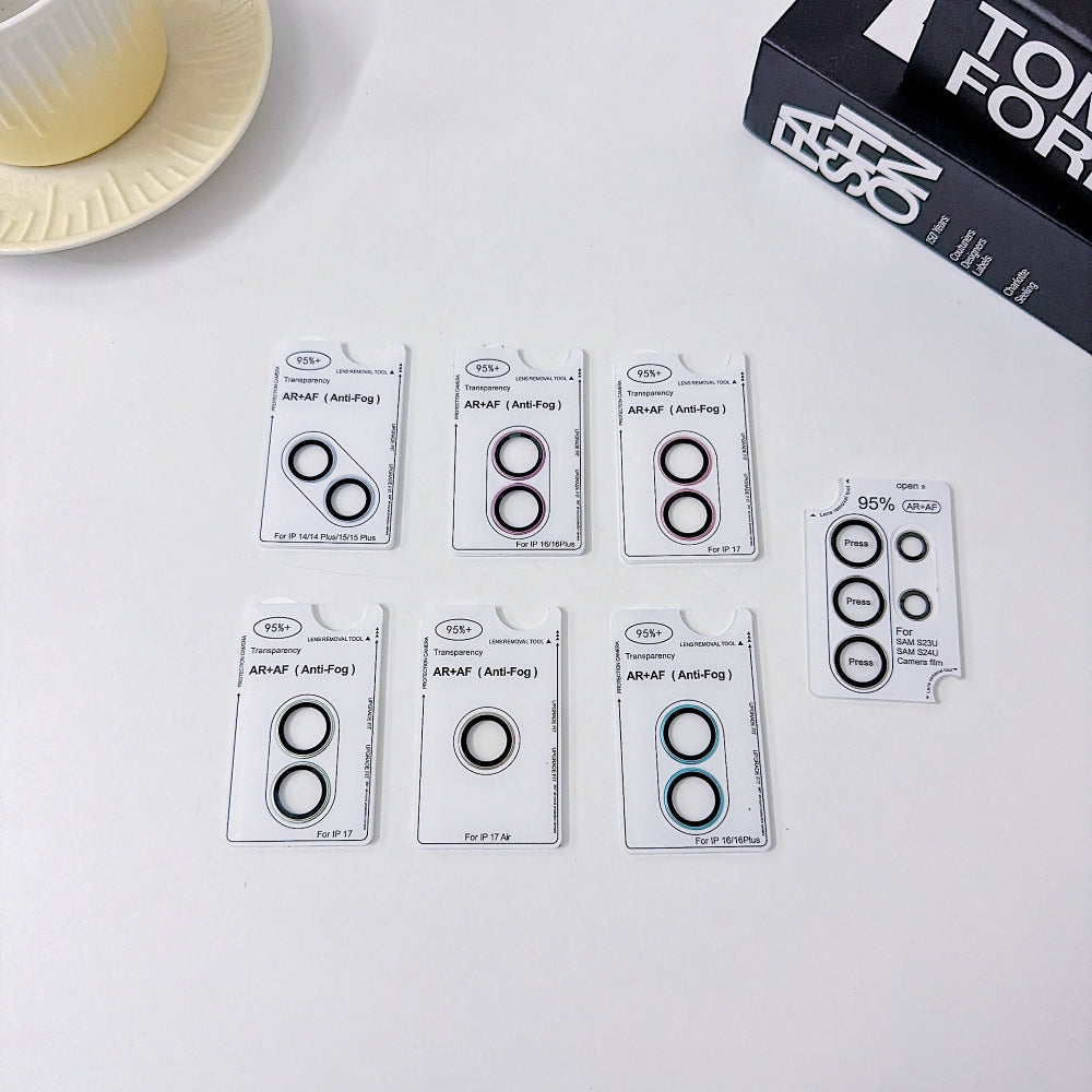 Camera Lens Protection Ring - iPhone Series AF+AF Anti-Reflection 3D Radian 9H Metal Aluminum Alloy