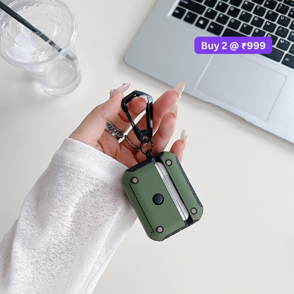 Anti-Scratch Protective PC (Hard) Airpod Case with Keychain Hook for Airpod Pro 2
