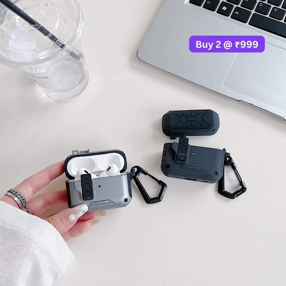 Anti-Scratch Protective PC (Hard) Airpod Case with Keychain Hook for Airpod Pro 2