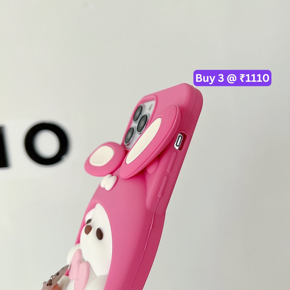 Anti-Slip Bunny TPU (Soft) Silicone Phone Case - iPhone 13 Pro Max