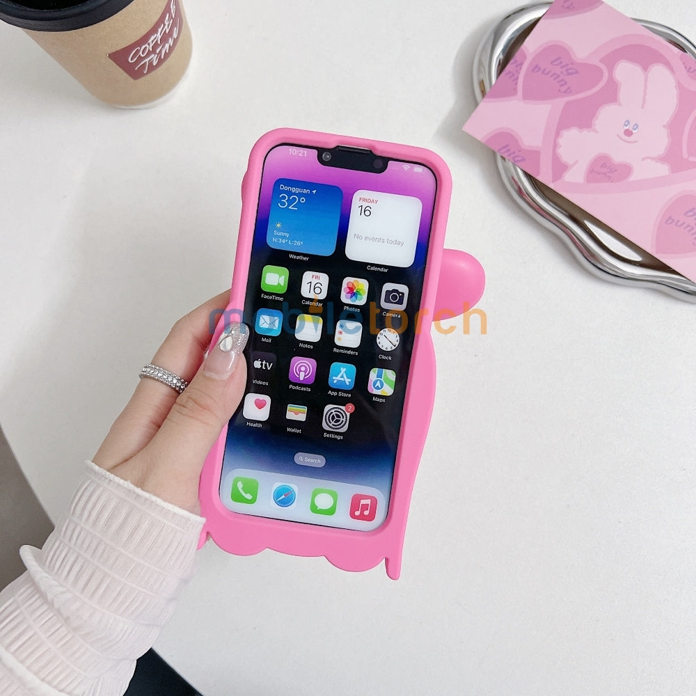 Anti-Slip Bunny TPU (Soft) Silicone Phone Case - iPhone 14 Pro