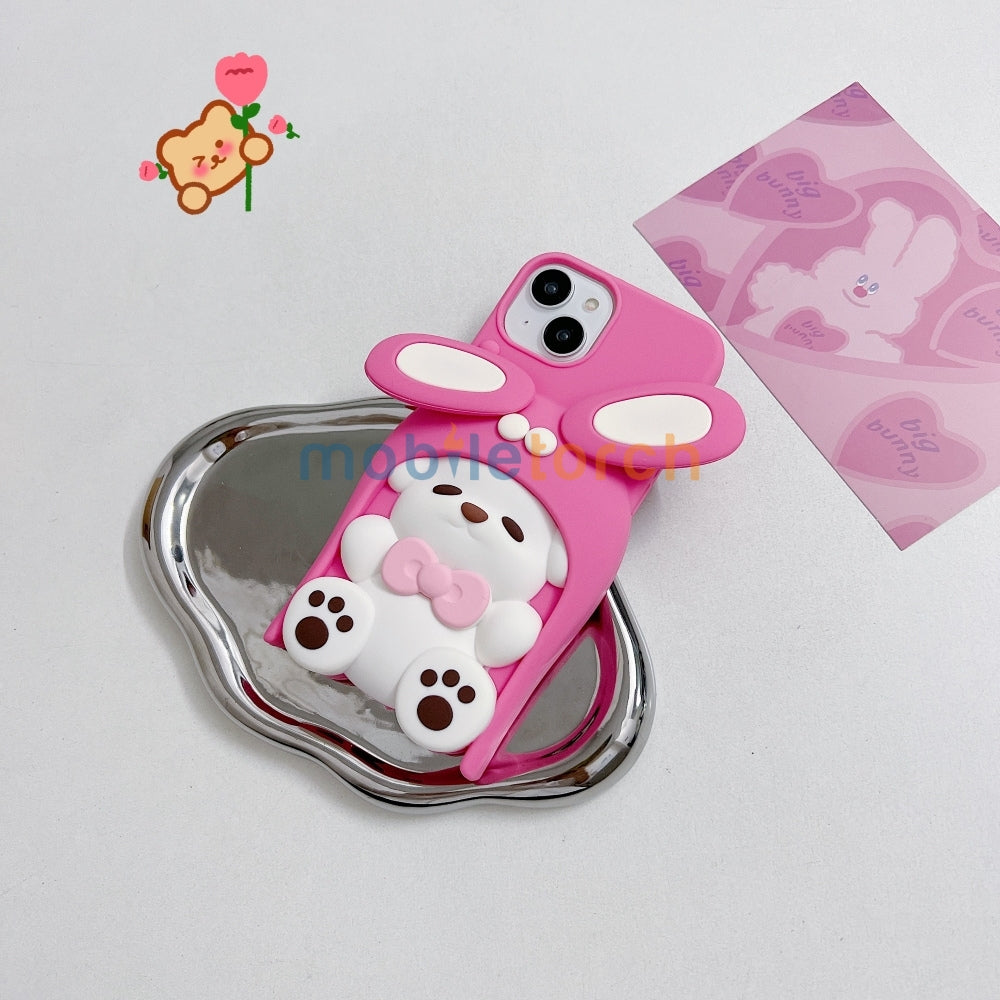 Anti-Slip Bunny TPU (Soft) Silicone Phone Case - iPhone 14 Pro