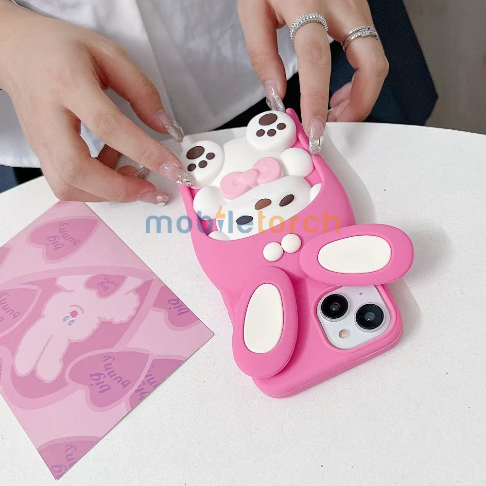 Anti-Slip Bunny TPU (Soft) Silicone Phone Case - iPhone 14 Pro
