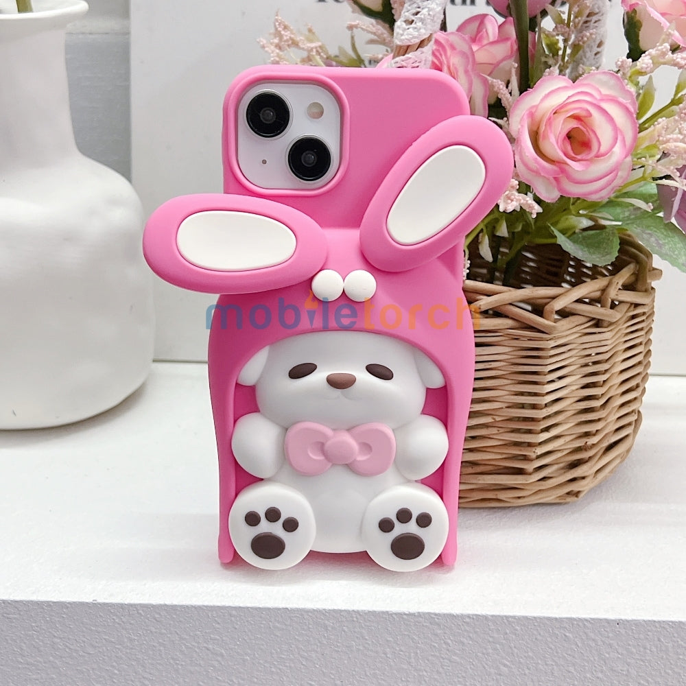 Anti-Slip Bunny TPU (Soft) Silicone Phone Case - iPhone 14 Pro