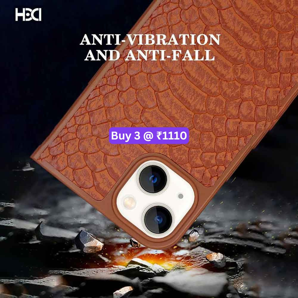 Artificial Alligator 3D Skin Plating Shockproof PU Leather Case - iPhone 12 Pro Max