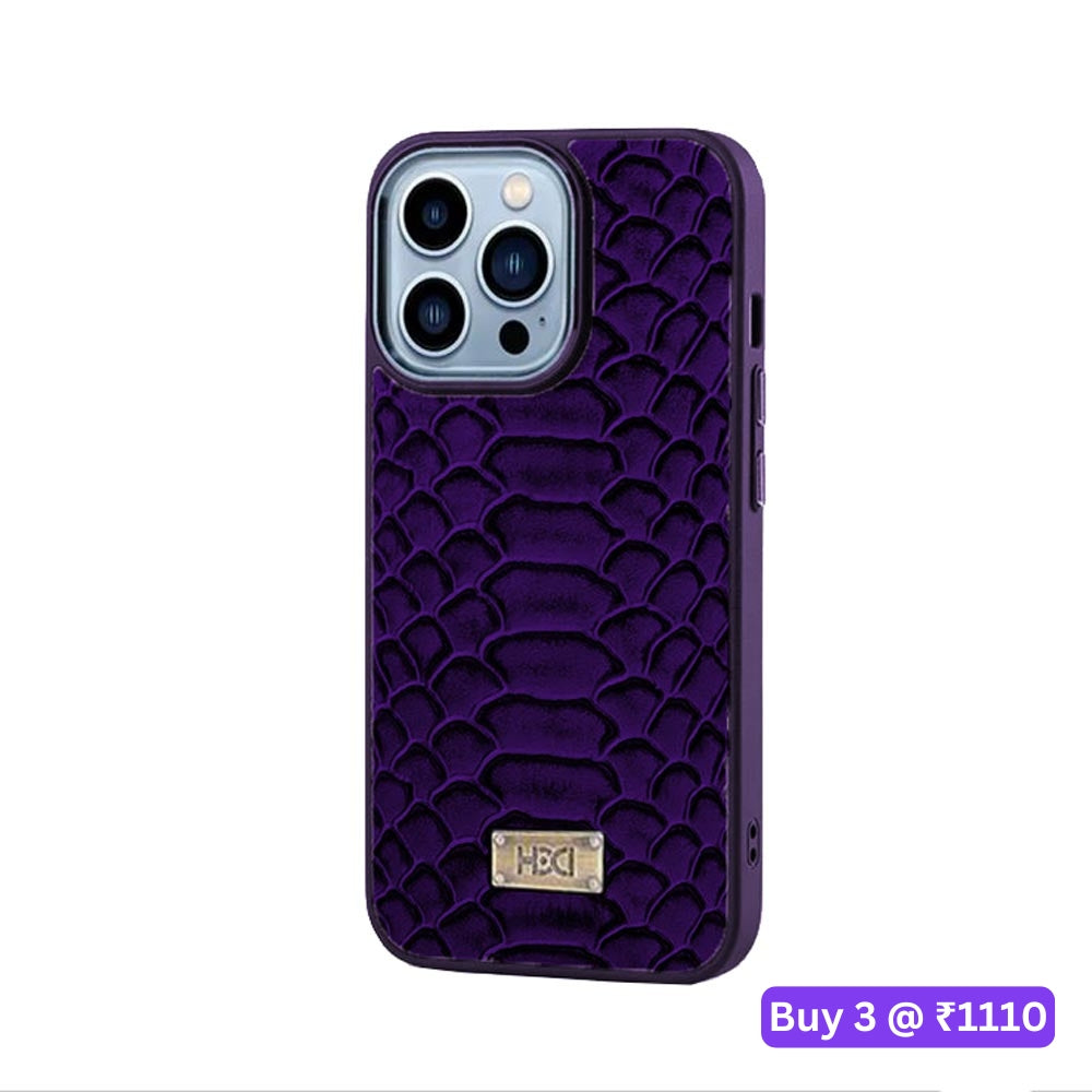 Artificial Alligator 3D Skin Plating Shockproof PU Leather Case - iPhone 12 Pro Max