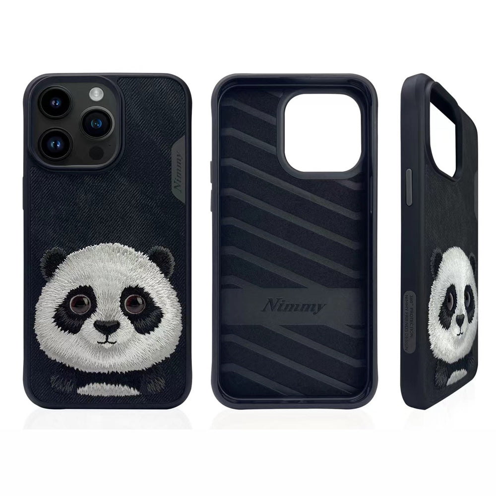 Nimmy Big Eye Pet Series 3D Embroidery Anti-Slip PC (Hard) Phone Case - iPhone 13 Pro