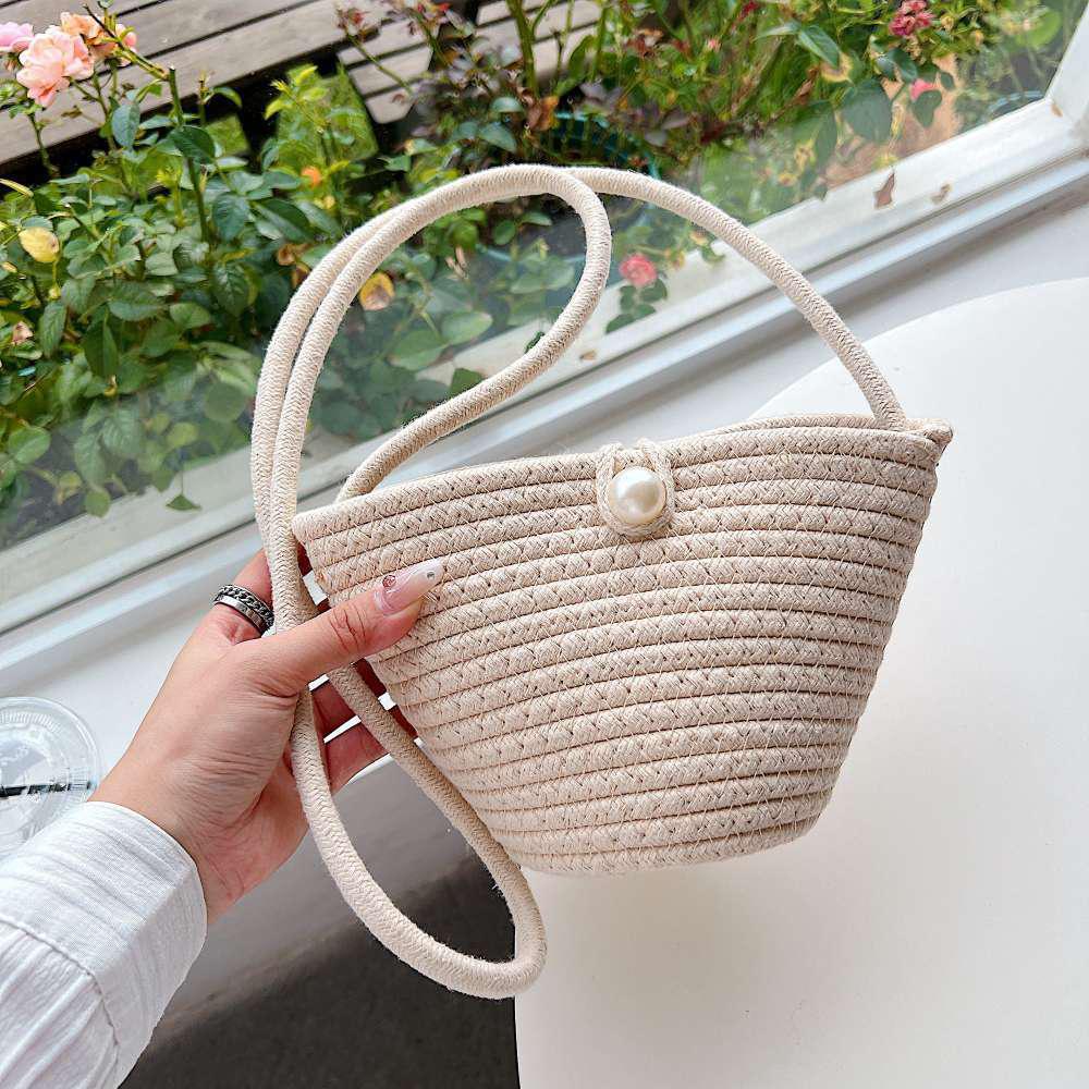 Bow Belle Woven Mini Bag