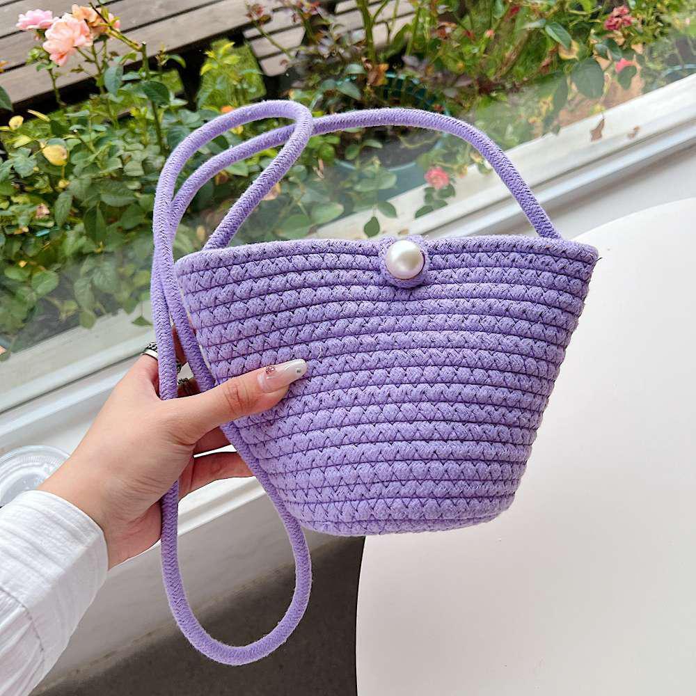 Bow Belle Woven Mini Bag
