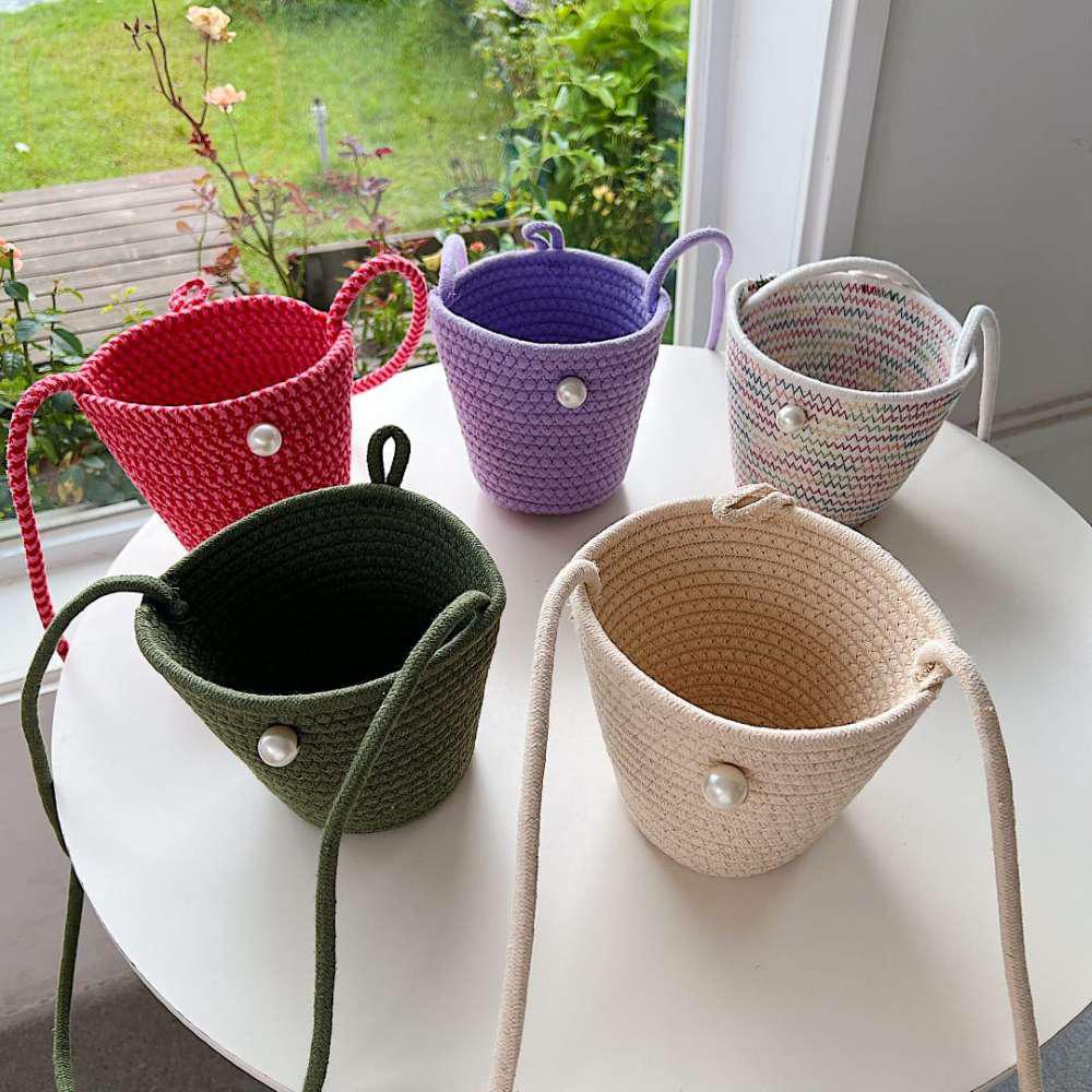 Bow Belle Woven Mini Bag