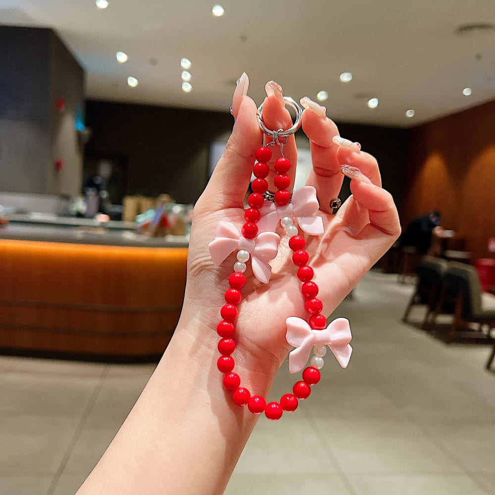 Bow Burst Beaded Phone Charm | Bracelet | Handbag Charm