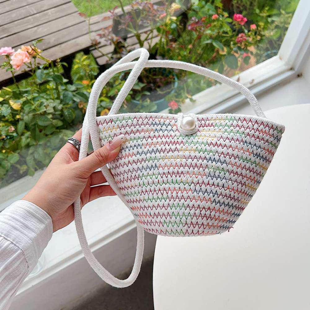 Bow Belle Woven Mini Bag