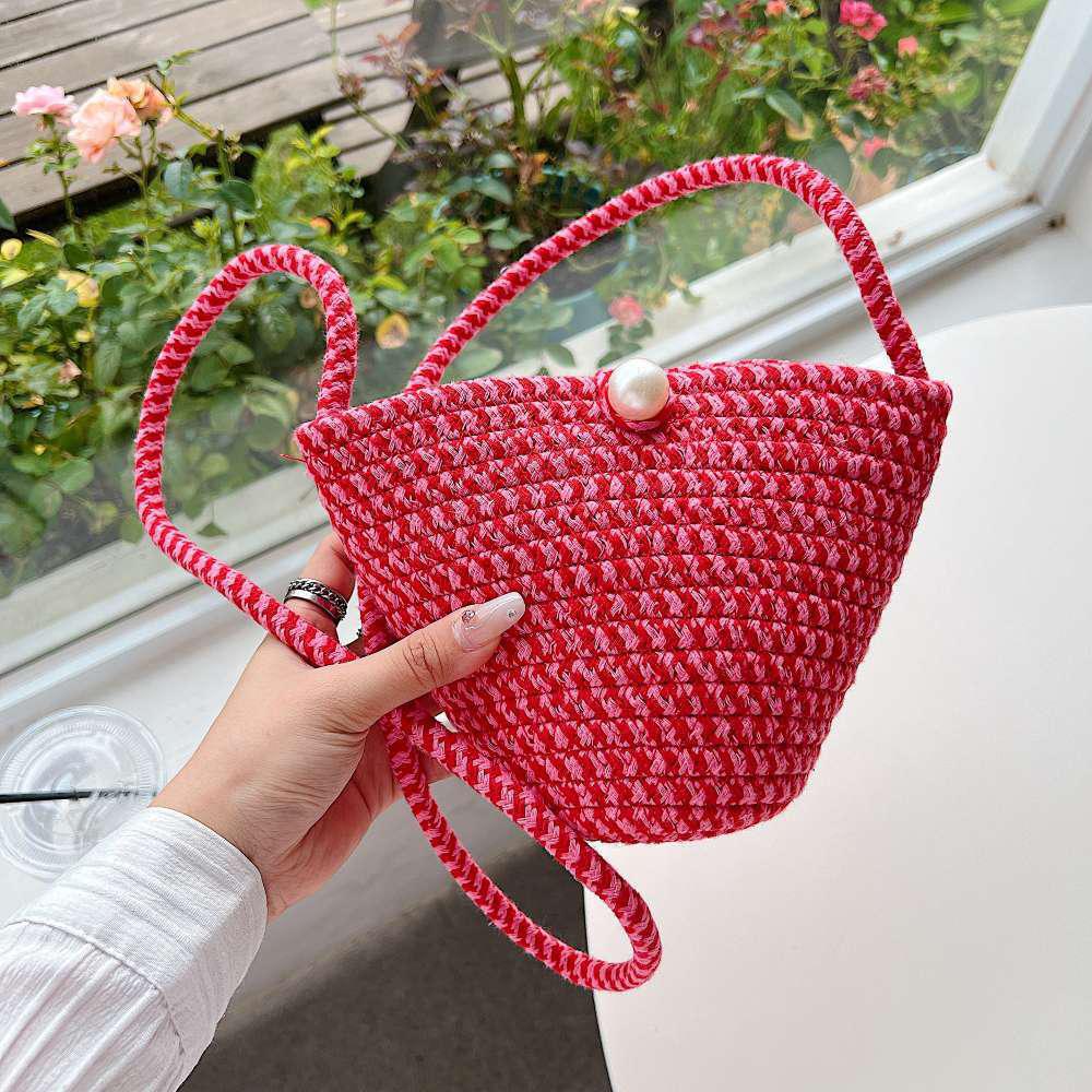 Bow Belle Woven Mini Bag