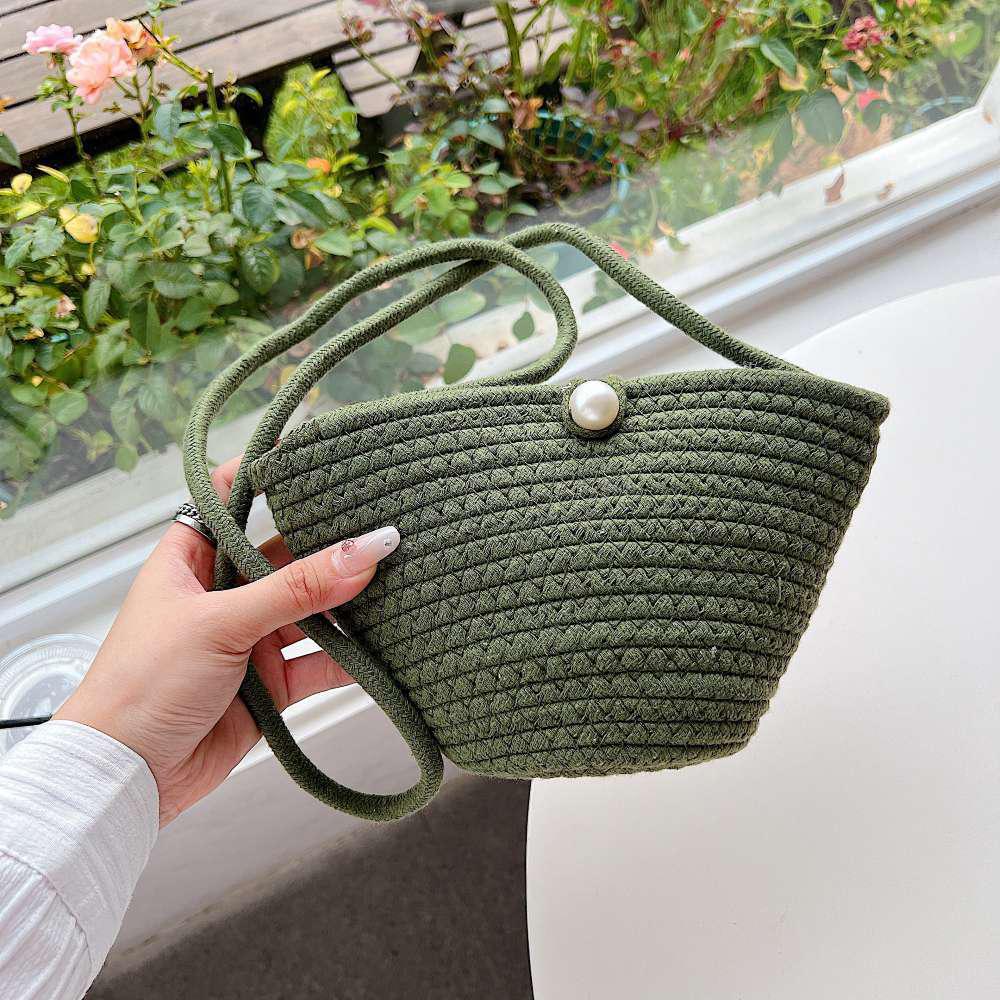 Bow Belle Woven Mini Bag