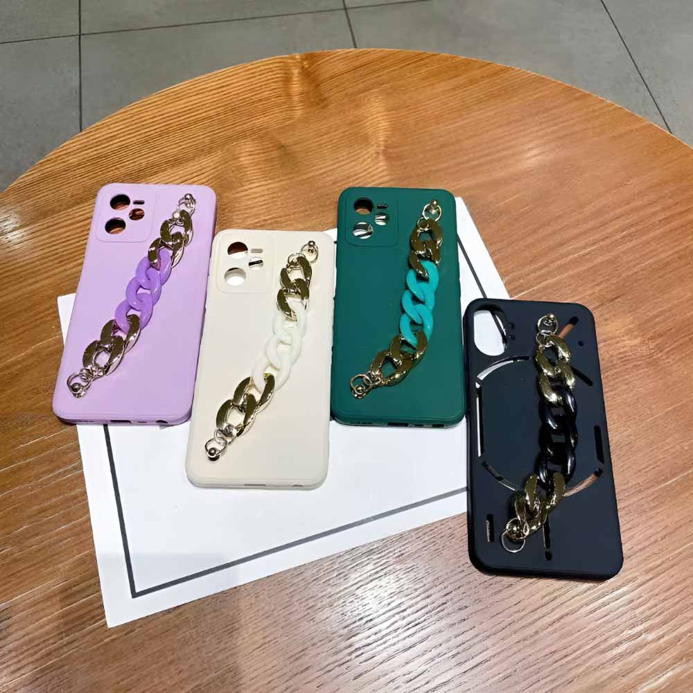Bracelet Strap Camera Protection Color TPU Phone Case - Oppo A31 (2020)
