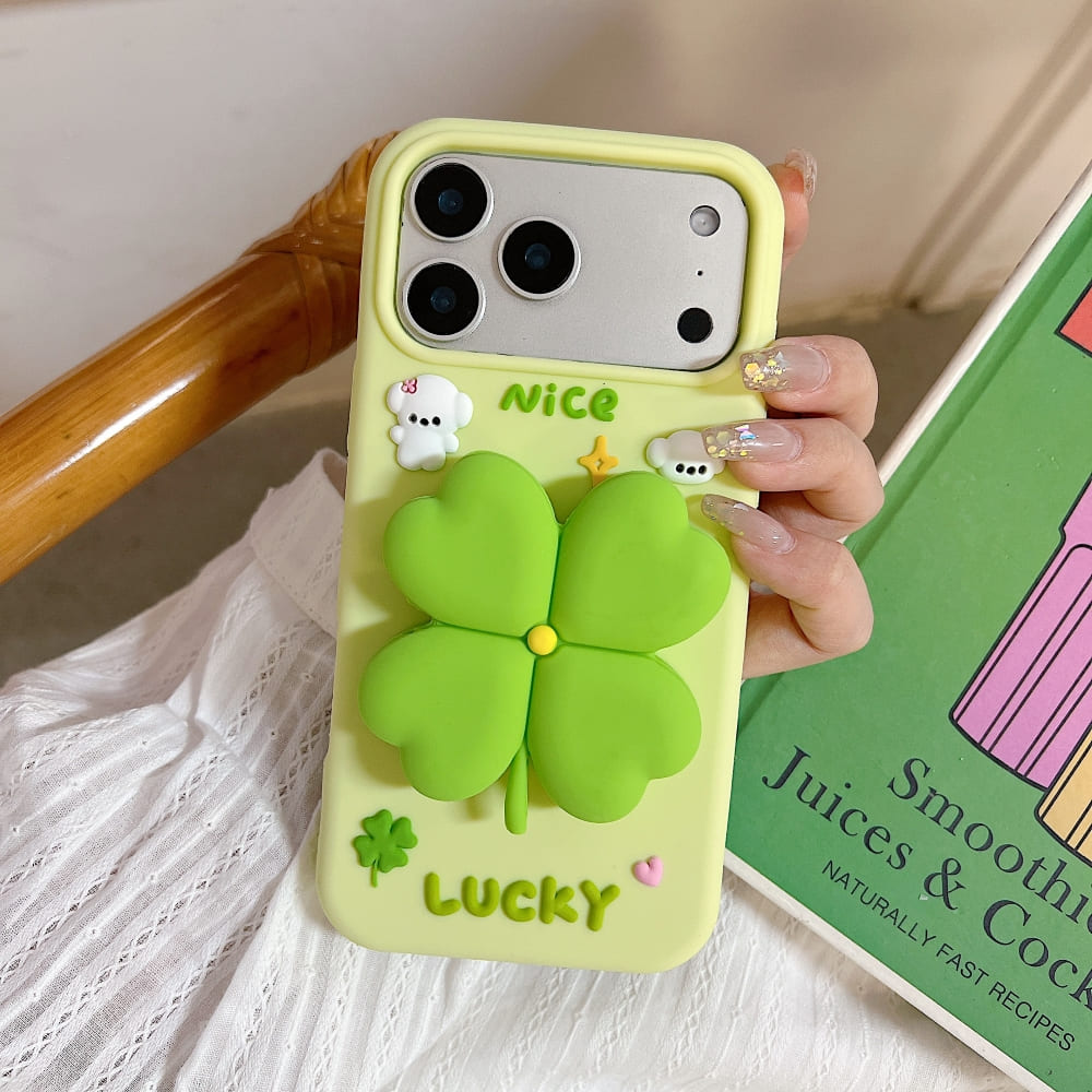 Bright Luck Clover Phone Case