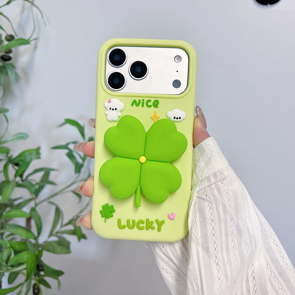 Bright Luck Clover Phone Case
