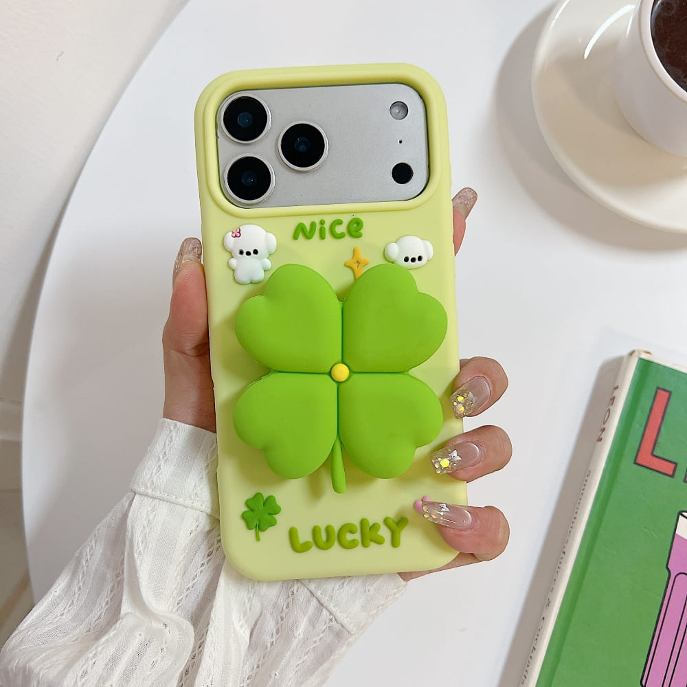Bright Luck Clover Phone Case