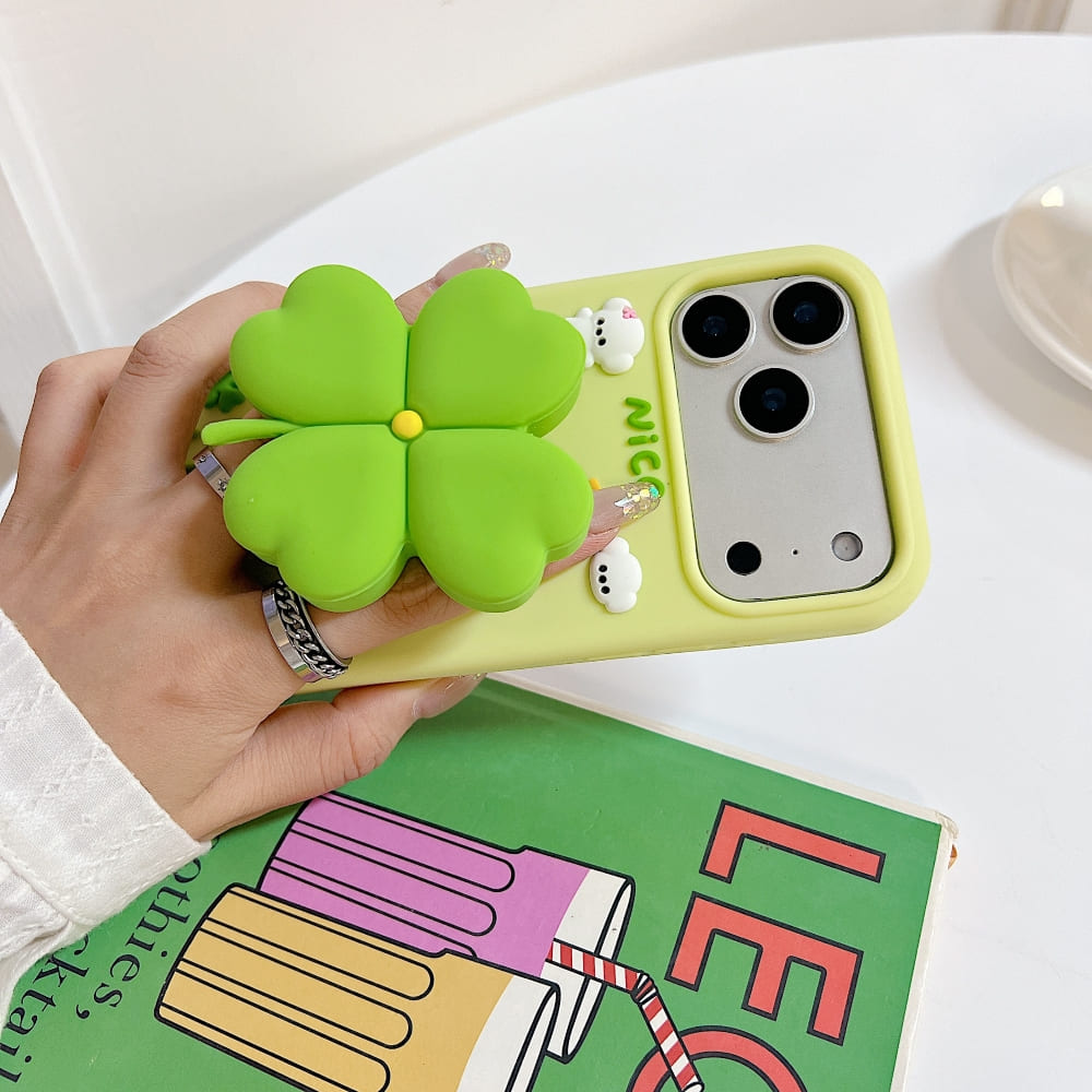 Bright Luck Clover Phone Case