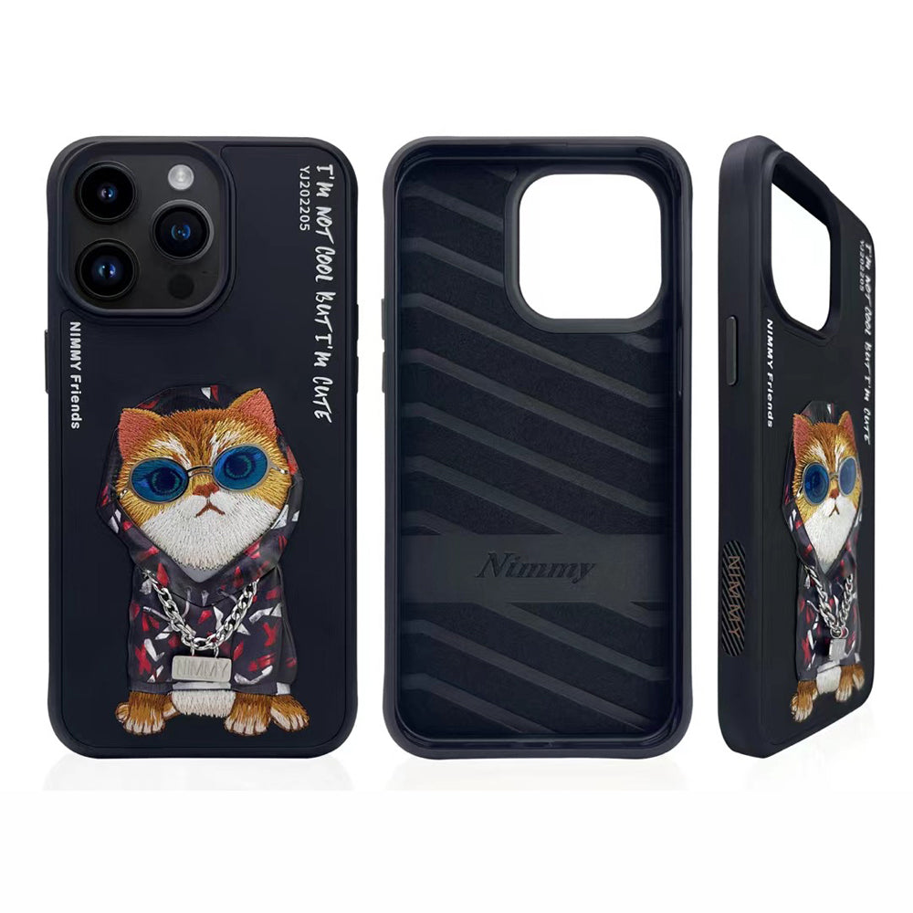 Nimmy Bull Dog Shockproof Embroidery Phone Case - iPhone 14