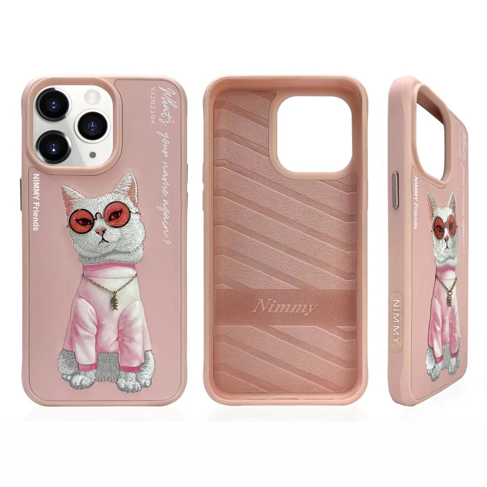 Nimmy Bull Dog Shockproof Embroidery Phone Case - iPhone 14