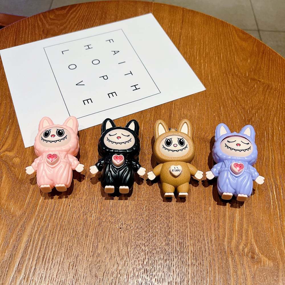 Bunny Mood Changing Labubu Charm Keychain