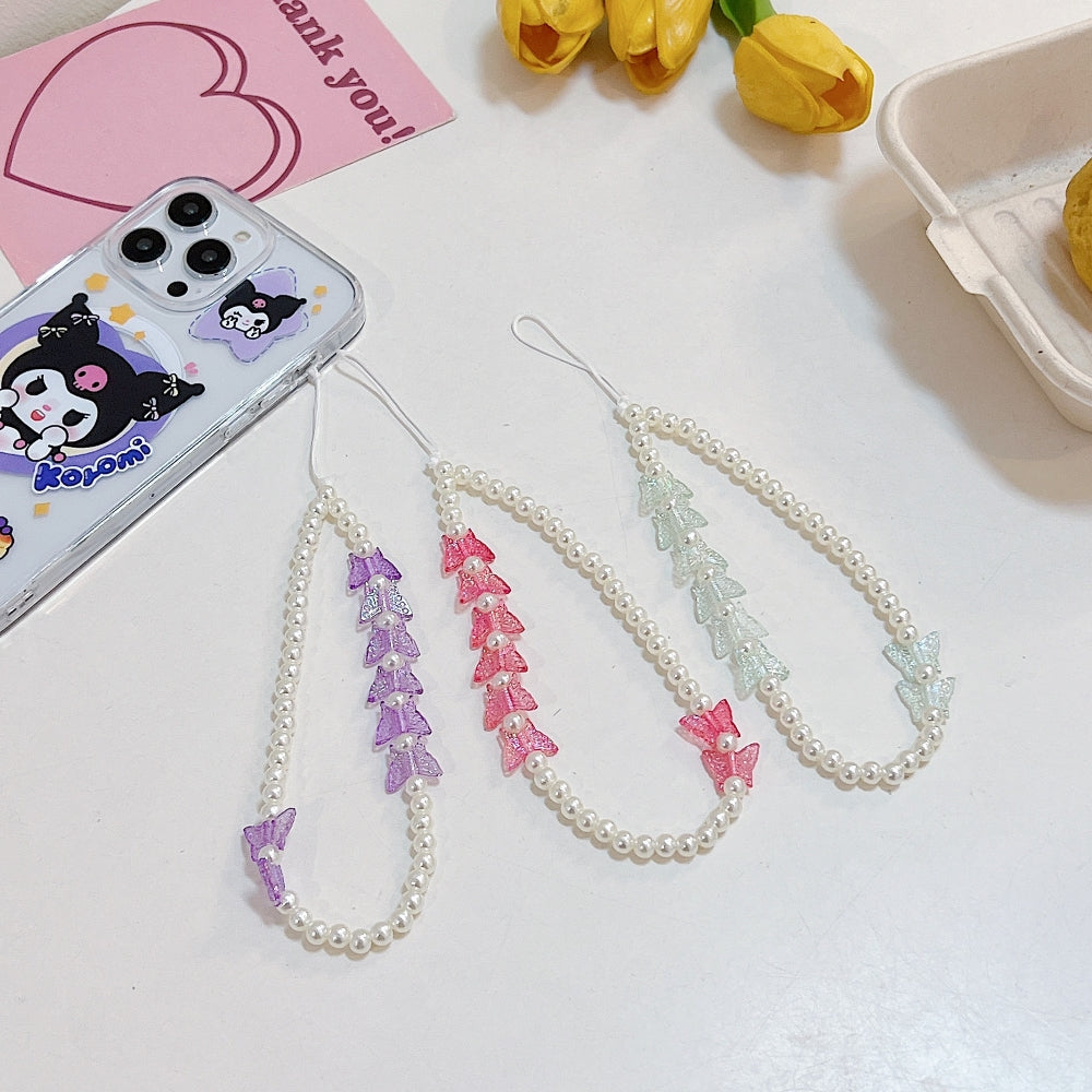 Butterfly Beaded Acrylic Phone Charm | Bracelet | Handbag Charm